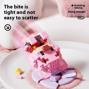 Phim hoạt hình mới tương thích vi hạt nhựa nhân vật hoạt hình khối xây dựng công chúa búp bê dễ thương - Product Image 6