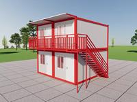 Portable 20ft détachable conteneur maison 6 mètres Modules panneau sandwich pour immeuble de bureaux maison de sport préfabriquée