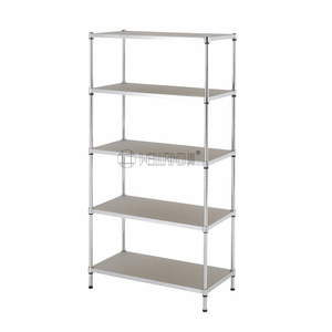 Thiết kế mới <span class=keywords><strong>5</strong></span> tầng kim loại màu trắng giá kệ để hiển thị kệ sách lưu trữ Tầng Kệ - Product Image 2