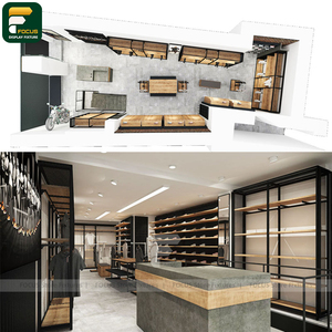 ราวแขวนเสื้อผ้าแบบรางคู่ ปรับระดับได้ สำหรับร้านค้าปลีกเสื้อผ้า - Product Image 4