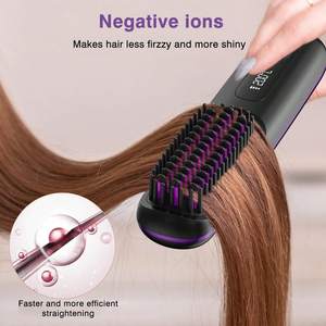Productos para Dropshipping 2026: Mini Plancha de Pelo Inalámbrica Portátil Recargable por USB para Mujer, Agente de Dropshipping - Product Image 3