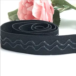 Gummiband Silikon elastisches Gurtband Schwarz Weiß Frauen BH Riemen Zubehör Schulter band Spitze Elastic Band Trim