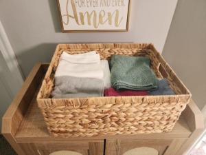 Decorative Hand Woven Water Hyacinth Storage Baskets Natural Water Hyacinth Storage Baskets For Pantry <b>Shelf</b> Closet Organizer - Product Image 5