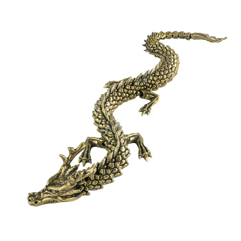 Vendita diretta in fabbrica prepotente 3D drago vivente ornamenti in ottone zodiaco drago tromba studio artigianato decorativo collezione
