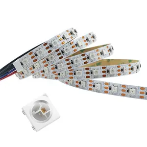 디지털 RGB 스트립 SMD5050 WS2811 60led LED 픽셀 스트립 DC12V 주소 지정 가능 LED 스트립 SPI 매직 LED 조명 데드 픽셀 건너 뛰기