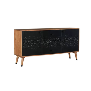 Buffet en bois fait main avec des détails sculptés complexes, parfait pour le rangement dans la salle à manger et une décoration intérieure élégante - Product Image 1