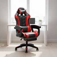 Chaise pivotante ergonomique au design moderne pour le bureau et la maison, chaise de jeu E-sport avec roulettes, style pivotant, chaise de jeu pour ordinateur