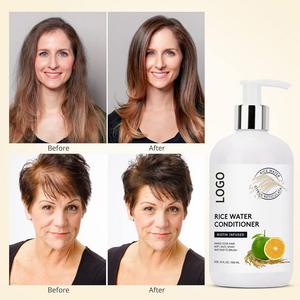 مكيف نمو الشعر بماء الأرز مع تعزيز حجم البيوتين تكييف عميق لامع لعلاج الشعر المجعد الجاف - Product Image 3