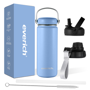 Botella de <span class=keywords><strong>Agua</strong></span> de Acero Inoxidable 304 de Doble Pared, Libre de BPA, 18oz/32oz, Antideslizante, Mantiene el Frío y el Calor, Personalizable - Product Image 4