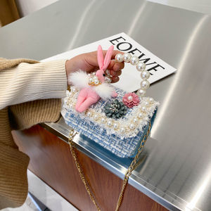 2025 四季通用奢华女童迷你糖果图案纽扣闭合公主时尚 PU 儿童手袋钱包 - Product Image 6