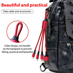 Özelleştirmek logosu <span class=keywords><strong>3</strong></span> In 1 çoklu USB anahtar şarj kablosu yüksek kalite <span class=keywords><strong>3</strong></span> in 1 USB kablosu için telefon şarj için güç bankası - Product Image 6