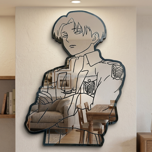 Autocollants muraux en PVC miroir de forme irrégulière, style anime Attack on Titan, modernes et luxueux, faciles à installer pour la décoration de la maison et <span class=keywords><strong>des</strong></span> hôtels, vente en gros - Product Image 4