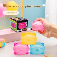 Balle anti-stress en plastique pour chat, jouet sensoriel souple et compressible pour chaton, certifié EN71