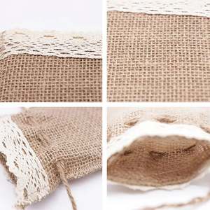 Cadeau en coton et lin recyclé en gros avec cordon en chanvre, design pliable élégant pour le rangement quotidien - Product Image 5