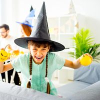 Nuevo Sombrero de Bruja Negro de Tela para Halloween, Accesorio de Disfraz, Cosplay para Adultos, Artículos para Fiestas