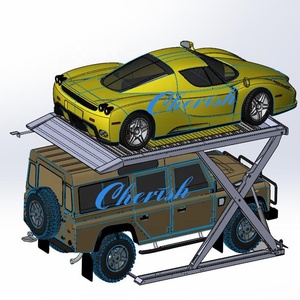 Equipo de estacionamiento de tijera hidráulica con sistema de estacionamiento de elevación automática de 2 niveles con apilador de almacenamiento de automóviles - Product Image 4