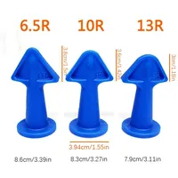 3pcs Applicateur de buse de calfeutrage Silicone Outils de calfeutrage Kit de coulis de finition Grattoir de nettoyage de sol Spatule de saleté de carrelage