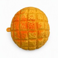 Jouet Squishy Smiley Face en forme de pain ananas, à remontée lente, en TPR, anti-stress, fait main, en forme de pain, vente en gros Zhejiang, faible MOQ