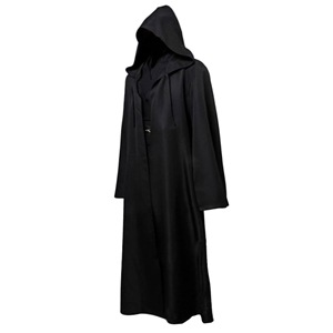 Mantello con Cappuccio <span class=keywords><strong>da</strong></span> Cavaliere Jedi, Cappa Lunga <span class=keywords><strong>da</strong></span> <span class=keywords><strong>Uomo</strong></span> per Trucco di Natale, Halloween e Cosplay, Bestseller su Amazon - Product Image 1