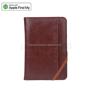 Recherche de passeport et de porte-cartes avec suivi global Find My et chargement <span class=keywords><strong>MagSafe</strong></span> | Design minimaliste élégant noir/marron + personnalisé - Product Image 2