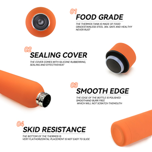 Лидер продаж, Экологически чистая вакуумная металлическая бутылка для воды из нержавеющей стали с индивидуальным логотипом - Product Image 4