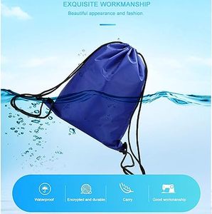 Gran oferta, logotipo personalizado, bolsa impermeable con cordón, escuela, gimnasio, deporte, mochila ligera con cordón - Product Image 4