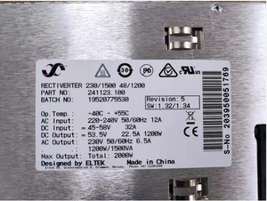 Redresseur et onduleur Eltek en une seule boîte <span class=keywords><strong>Rectiverter</strong></span> HE 48V 230/1500 48/1200 241123.100 241123.101 241123.102 - Product Image 4