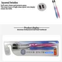 Cepillo de dientes de cerdas suaves para el cuidado de las encías, producto para el cuidado de los dientes, cabezal pequeño, oral, para uso doméstico, 2 unidades