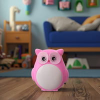 Lampe de nuit W004 en forme de hibou, interrupteur, lumière de nuit à brancher, pour enfants, pour chambre de bébé, cadeau de vacances pour enfants