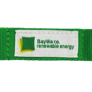 Cá Nhân Hoá Tùy Chỉnh Logo Polyester Cổ Dây Đeo Ngắn Keychain Dây Buộc Carabiner Hook Mini Dây Buộc Với Nhãn Dệt - Product Image 5