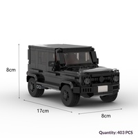 Blocs de construction MOC créatifs pour la maison – Voiture de course G63 classique, sportive 8 grilles – Bestseller transfrontalier en briques ABS plastiques