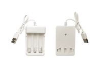 Pengisi Daya Baterai NiCd USB 3 Slot Grosir 1.2V Universal AA AAA untuk Mainan Remote Control