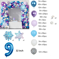 Ballons sur le thème de la glace et de la neige pour la décoration de fête d'anniversaire