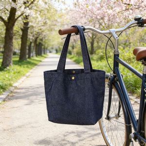 Custom Denim Tote Blank Shoulder <b>Bag</b> With Logo Printing for Advertising - Product Image 1