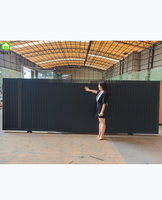 Portes coulissantes en aluminium de sécurité automatique personnalisée pour la conception de porte principale de villa et de jardin