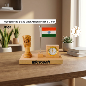 Porte-stylo en bois personnalisé avec impression pour cadeaux d'entreprise, Nouvel An chinois et Thanksgiving - Product Image 1