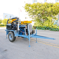 Vente chaude usine : Machine de forage de puits d'eau profonds de type roue de traction, 200m 260m, à vendre