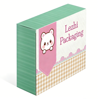 Boîtes d'emballage personnalisées écologiques et sûres pour les couvertures pour enfants et les articles de literie pour bébés avec fenêtres