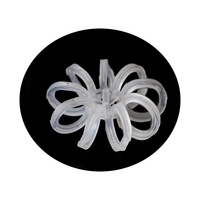 Anneau de rosette en plastique PP de 47 mm pour emballage aléatoire en tour, pour épurateur et traitement des gaz résiduels