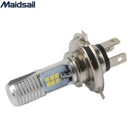 Lumière Led pour moto 2835 12smd, phare pour véhicule électrique à large tension, projecteur p15d h4