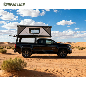 Tente de toit rigide en aluminium Hiperlion avec plateforme coulissante pour 2-3 personnes, pour pick-up, idéale pour le overlanding - Product Image 6