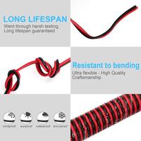 Cable de altavoz AWG OFC, calibre 12/14/16/18, 15A, 4mm, Figura 8, Cable automotriz, Cable de alimentación con cremallera, color rojo y negro