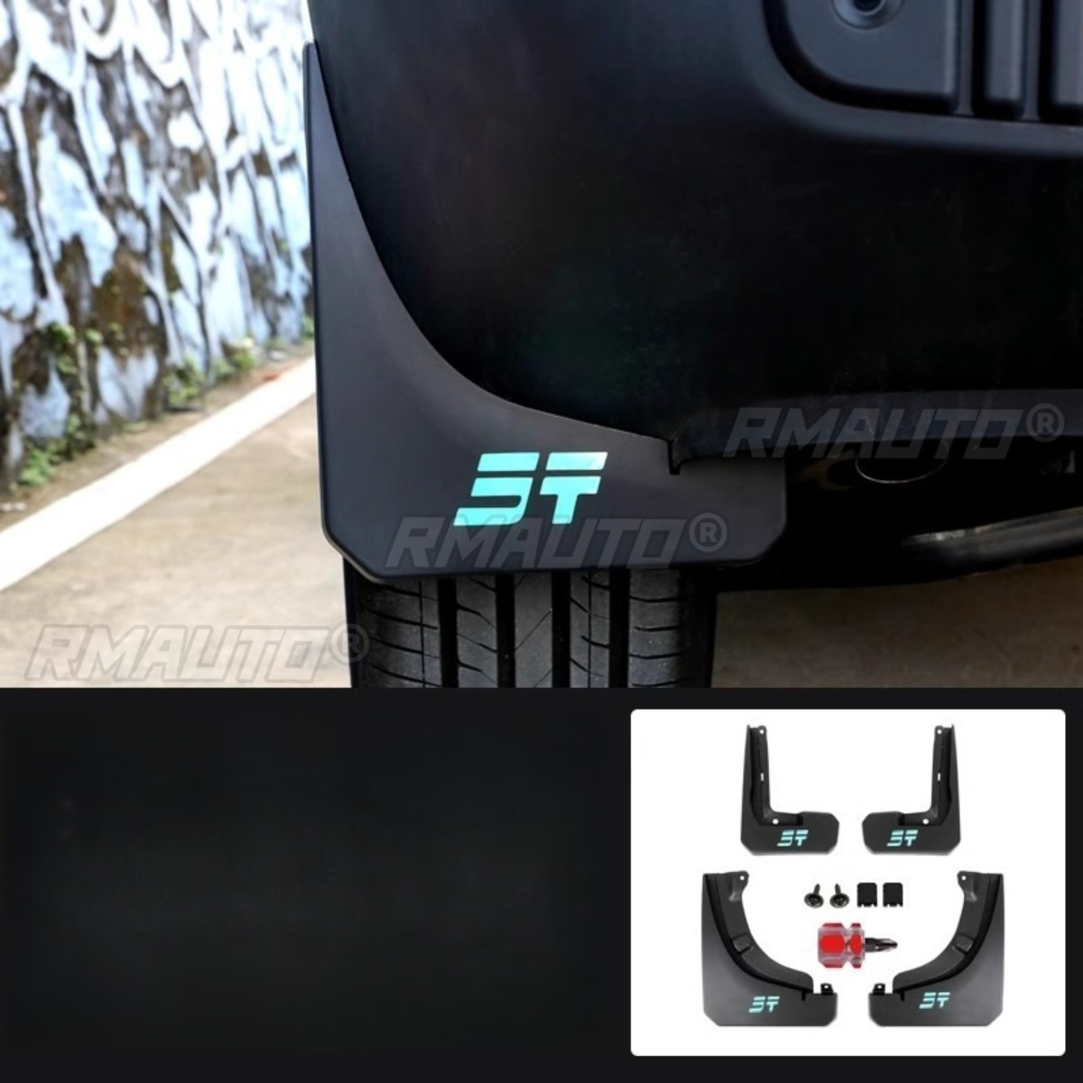 ป้ายสีเงินสะท้อนแสง 4 ชิ้น