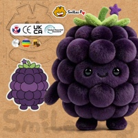 Peluche personnalisée Blackberry, mascotte personnalisée, poupée en peluche, matériau sûr et non toxique, CE UKCA, peluche douce pour cadeau d'entreprise