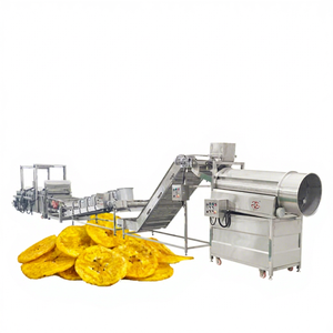 Línea de producción de Chips de plátano para freír, máquina para freír patatas fritas, precio completo, color verde - Product Image 1