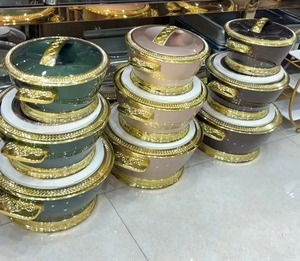 New Arrival 3 cái cách điện nhiệt hộp đựng thức ăn nhà sử dụng thép không gỉ 2.5L + 4.5L + 6.5L thực phẩm ấm hơn Bộ - Product Image 6