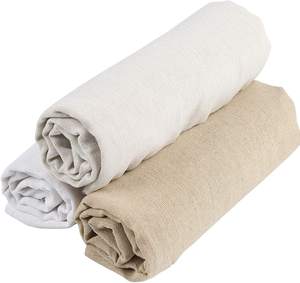 <span class=keywords><strong>Tela</strong></span> de punto de cruz hecha a mano para bordado de aguja, tejido de lino natural personalizado, color blanco y beige, a bajo <span class=keywords><strong>precio</strong></span> - Product Image 1