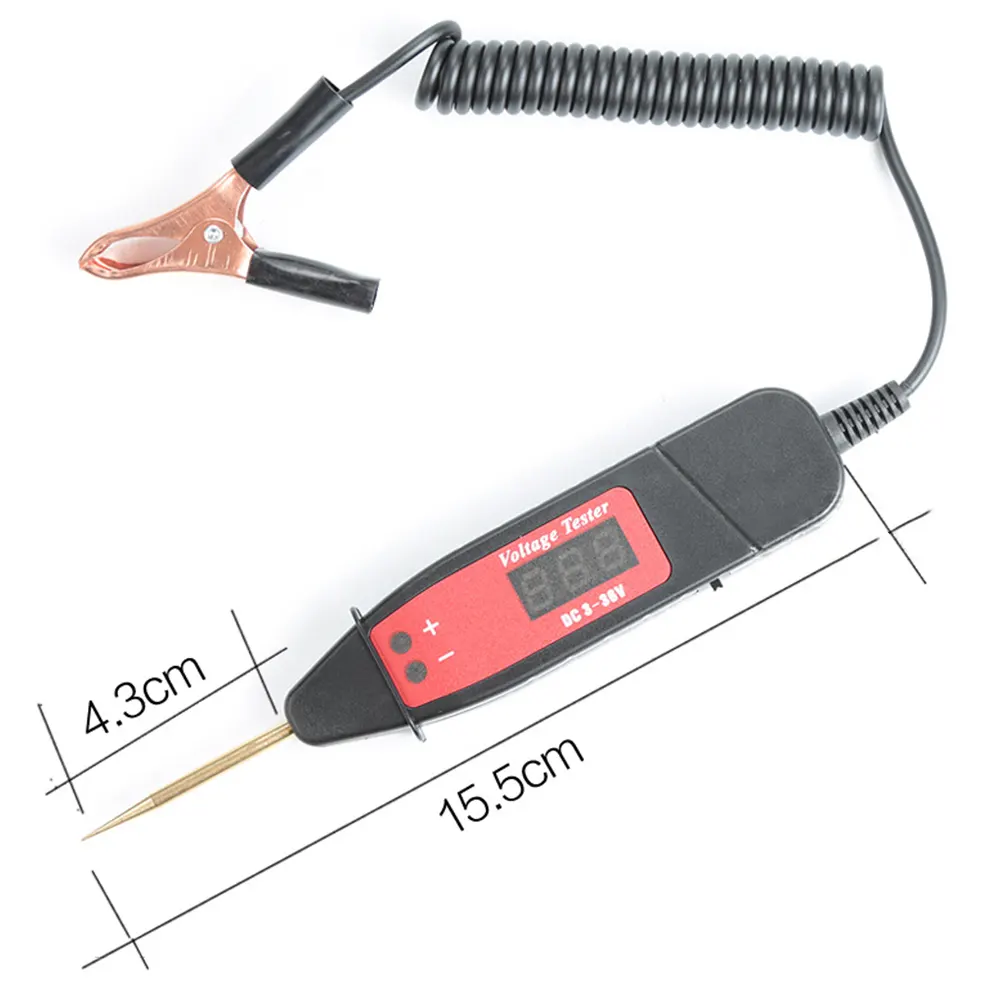 3-36V araba motosiklet pil Test cihazı DC3V-36V akü sistemi analizörü şarj marş Test araçları araba