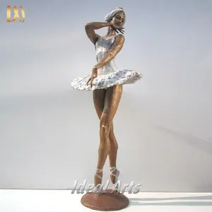 定制真人大小的舞蹈芭蕾舞女演员青铜雕塑