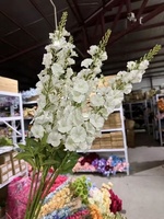 CM-TH812 Fleurs artificielles en soie de haute qualité Delphinium vertes pour mariage, fête, décoration de la maison, arrangement floral